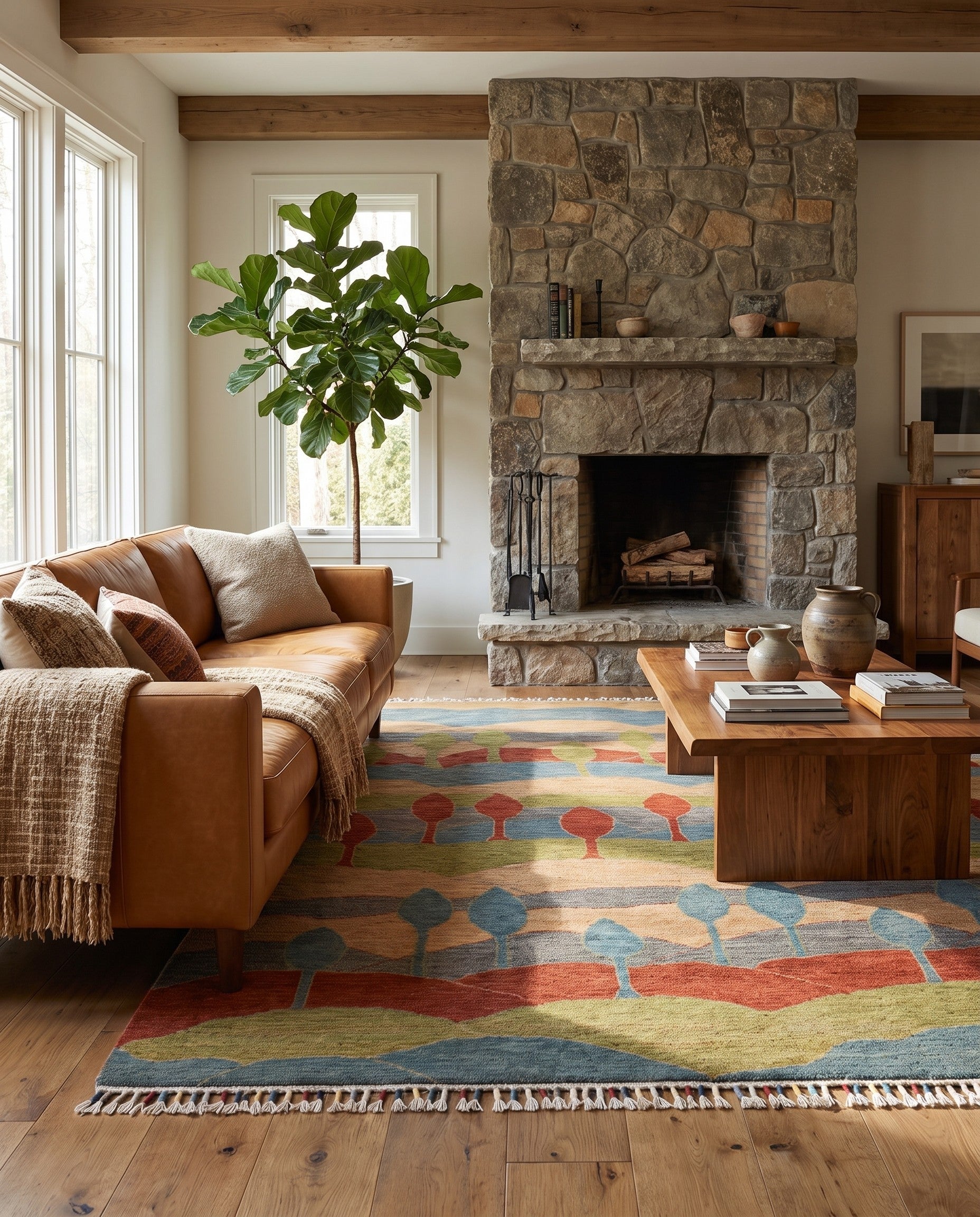 6' 9 x 9' 7 Hand Knotted Ziegler Modern Rug