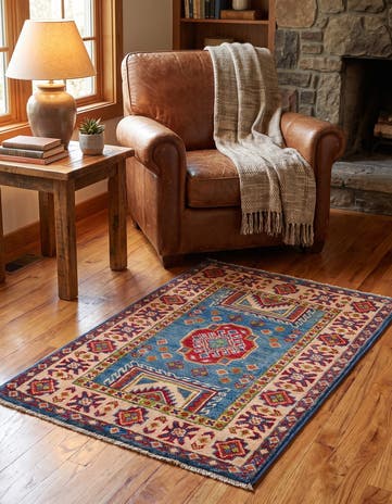 2' 1 x 3' Hand Knotted Kazak Rug