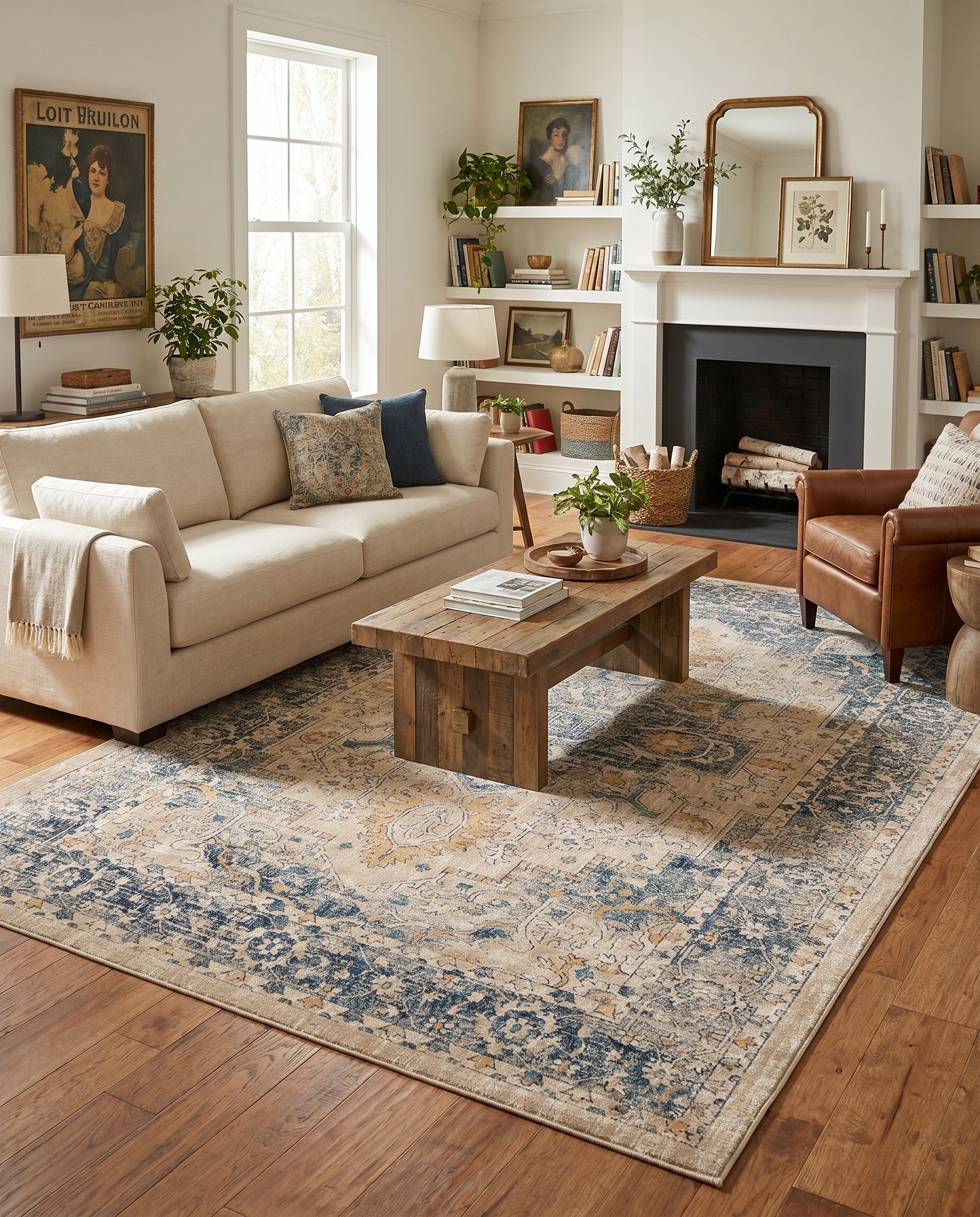 Beige Dahlia Rug