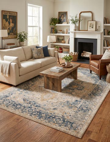 Beige Dahlia Rug