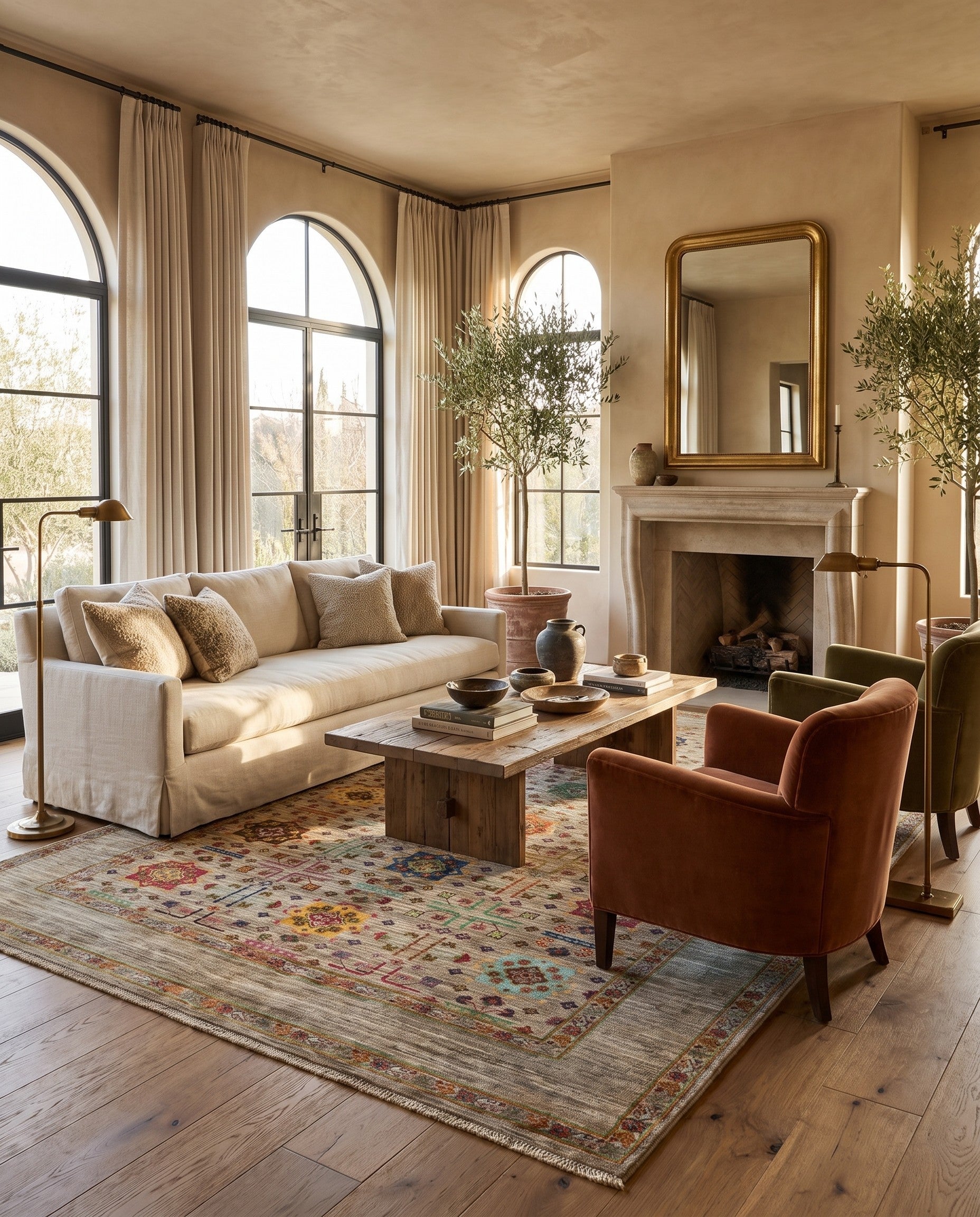 5' 10 x 8' Hand Knotted Ariana Ziegler Rug