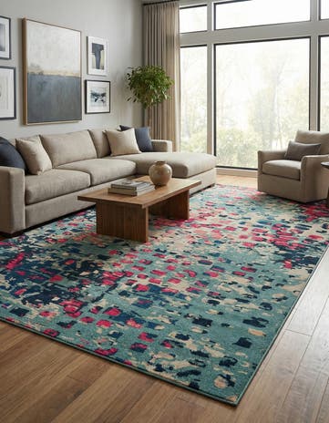 Blue Washable Sevilla Rug