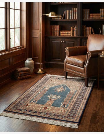 2' 8 x 4' 2 Hand Knotted Bokhara Oriental Wool Rug