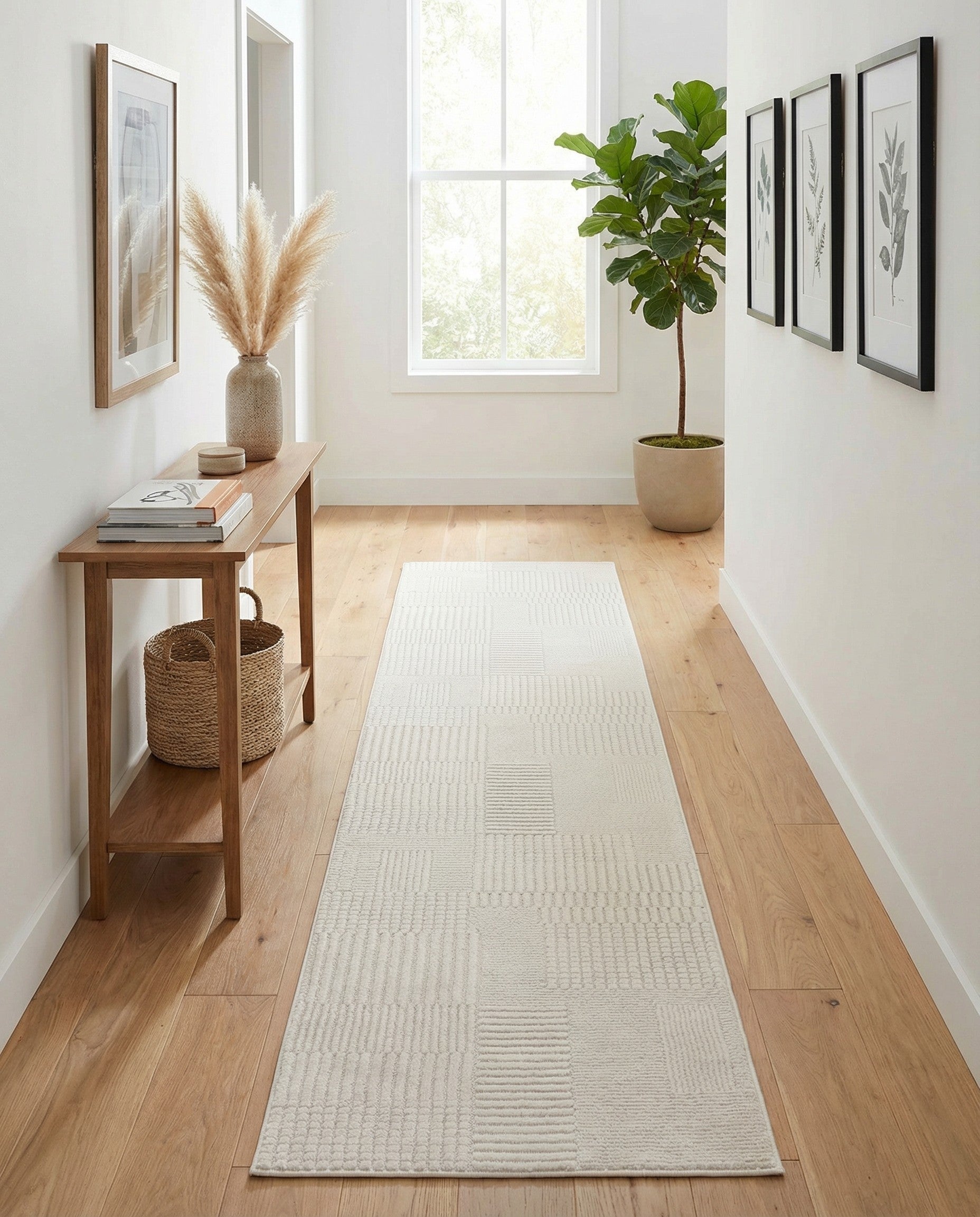 2' 7 x 12' Textura Designer Runner Rug