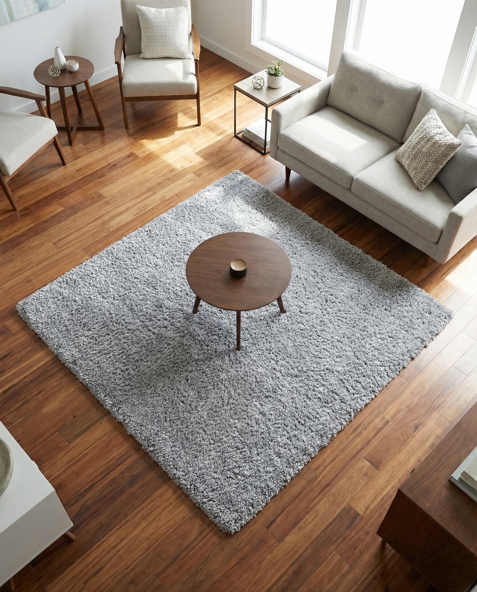 5' 3 x 5' 3 Zermatt Shag Square Rug