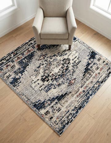 Gray Tucson Square Rug