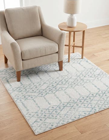 4' x 4' Paxon Trellis Square Rug