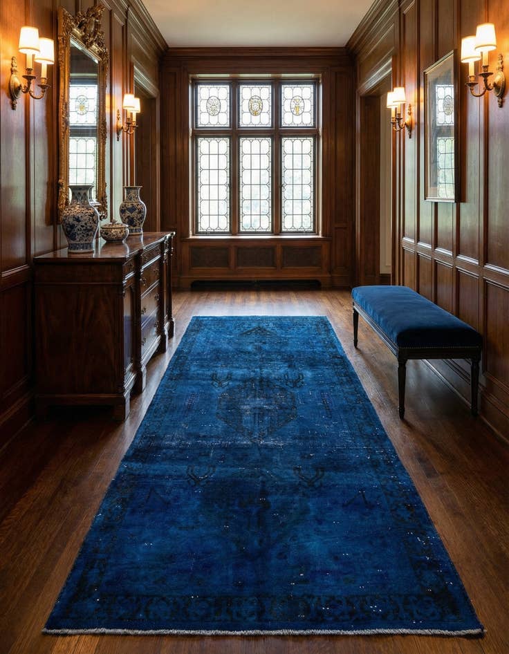 Detail image of 5' x 10' 3 Hand Knotted Ultra Vintage Persian Wool Runner Rug