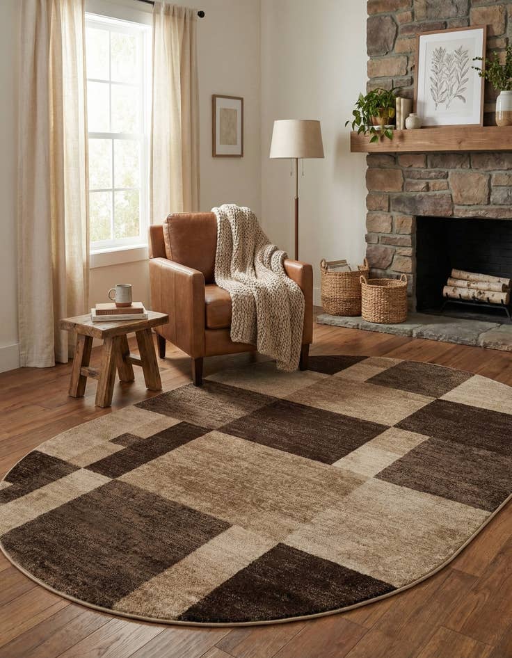 Detail image of 5' 3 x 8' Harvest Oval Rug