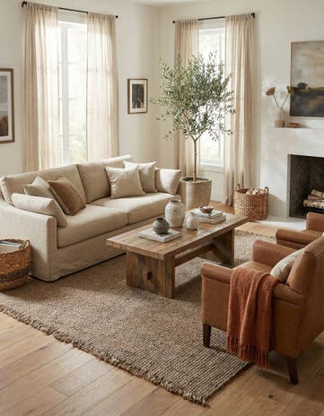 8' x 10' Hand Woven Chunky Jute Rug
