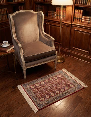 2' 1 x 2' 11 Hereke Silk Rug