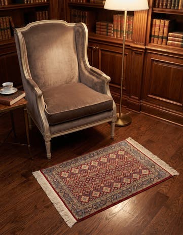 2' 1 x 2' 11 Hereke Silk Rug