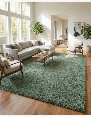 Sage Zermatt Shag Rug