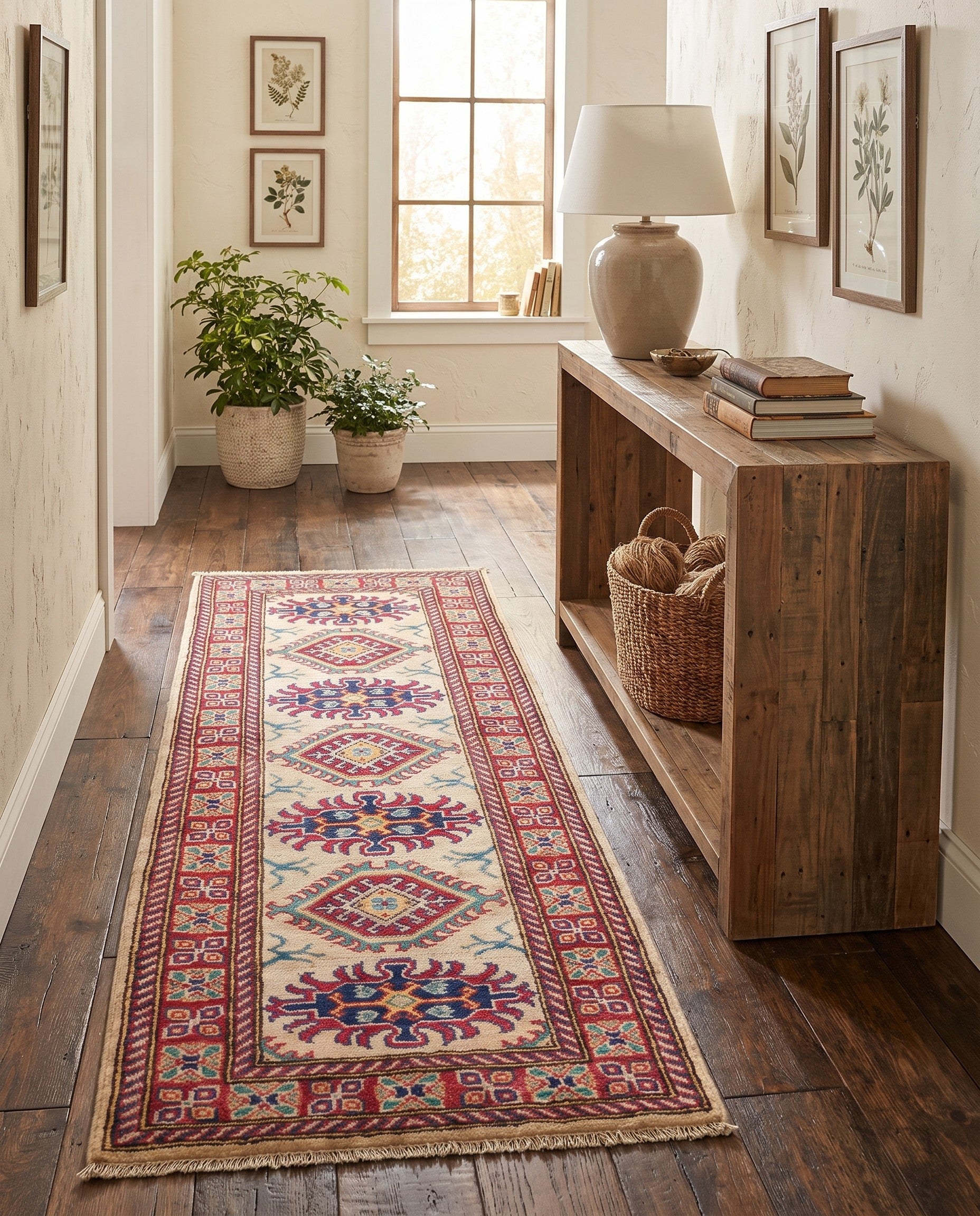 2' 1 x 5' 9 Hand Knotted Kazak Runner Rug