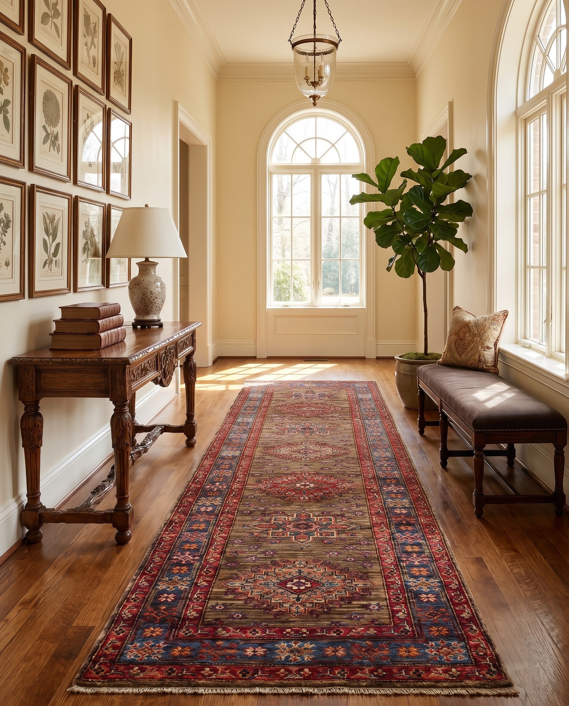 2' 9 x 10' Hand Knotted Kazak Runner Rug