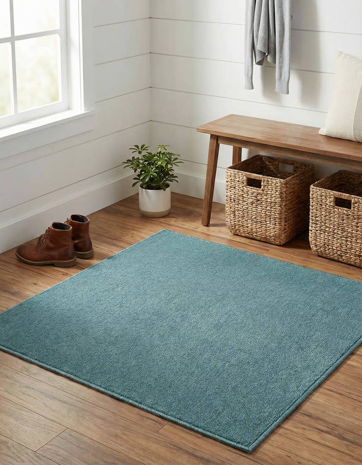 Detail image of 3' 3 x 3' 3 Everyday Solid Square Rug