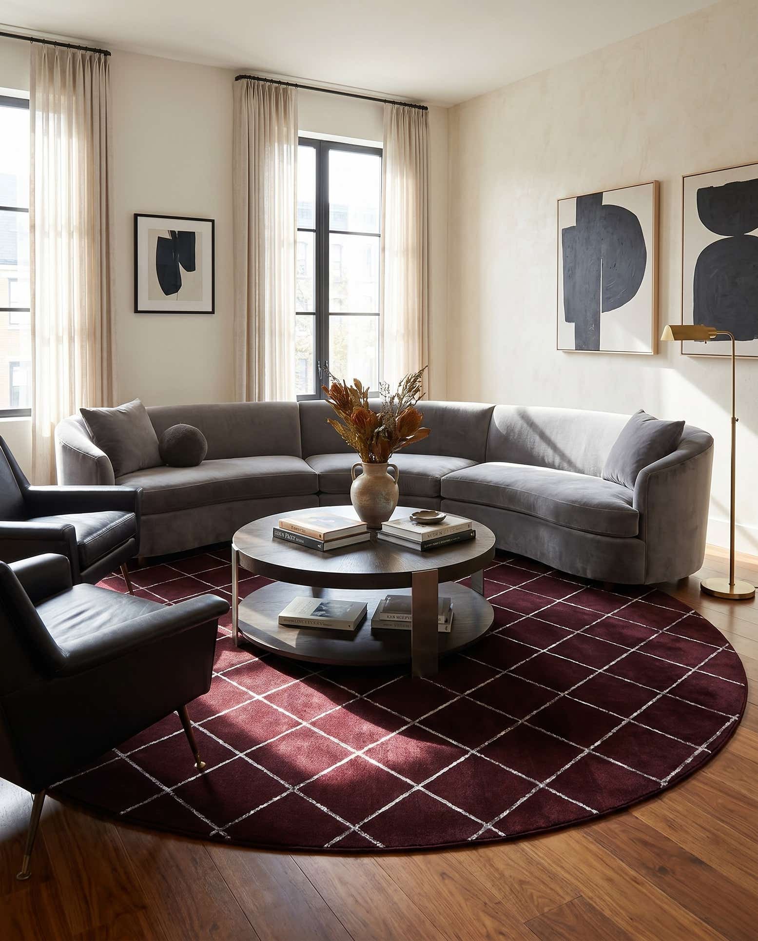 10' x 10' Vogue Geo Round Rug