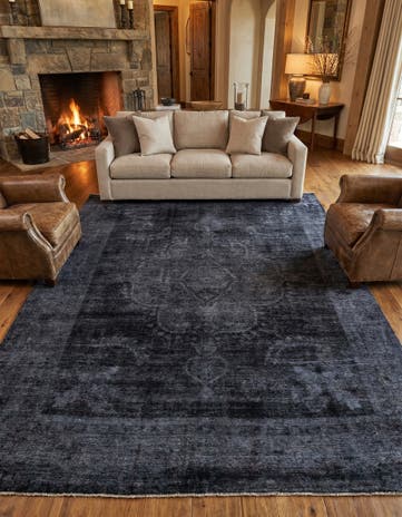 9' x 12' 5 Hand Knotted Ultra Vintage Persian Wool Rug