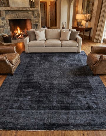 9' x 12' 5 Hand Knotted Ultra Vintage Persian Wool Rug