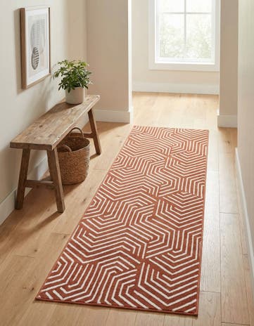 Dusty Pink Aakaar Runner Rug
