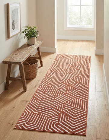 Dusty Pink Aakaar Runner Rug
