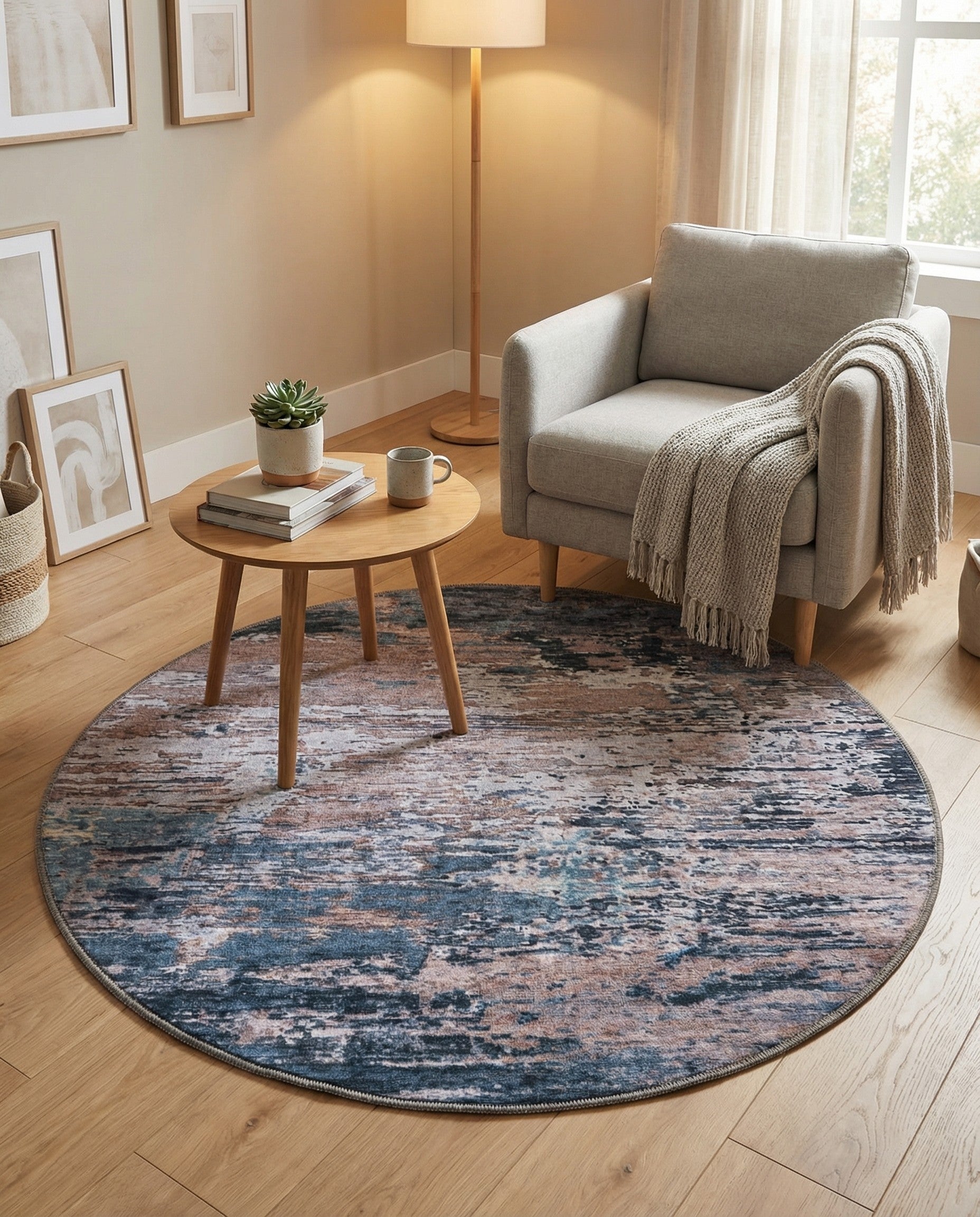 4' x 4' Yara Round Rug