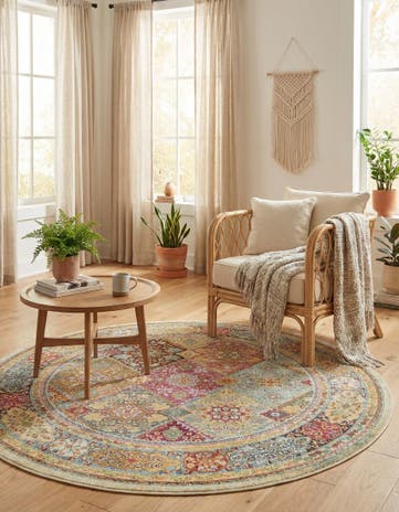 5' 5 x 5' 5 Santiago Round Rug