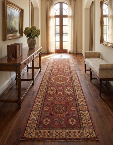 2' 7 x 9' 11 Hand Knotted Mamluk Ziegler Runner Rug