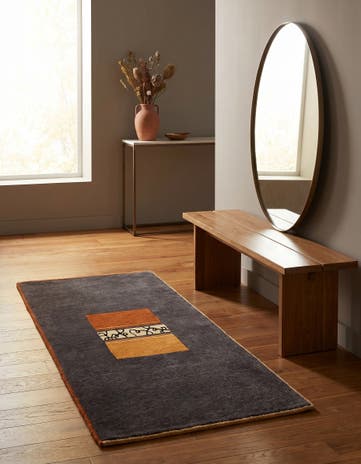 2' 3 x 4' 3 Hand Knotted Tibet Wool Runner Rug