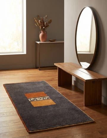 2' 3 x 4' 3 Hand Knotted Tibet Wool Runner Rug