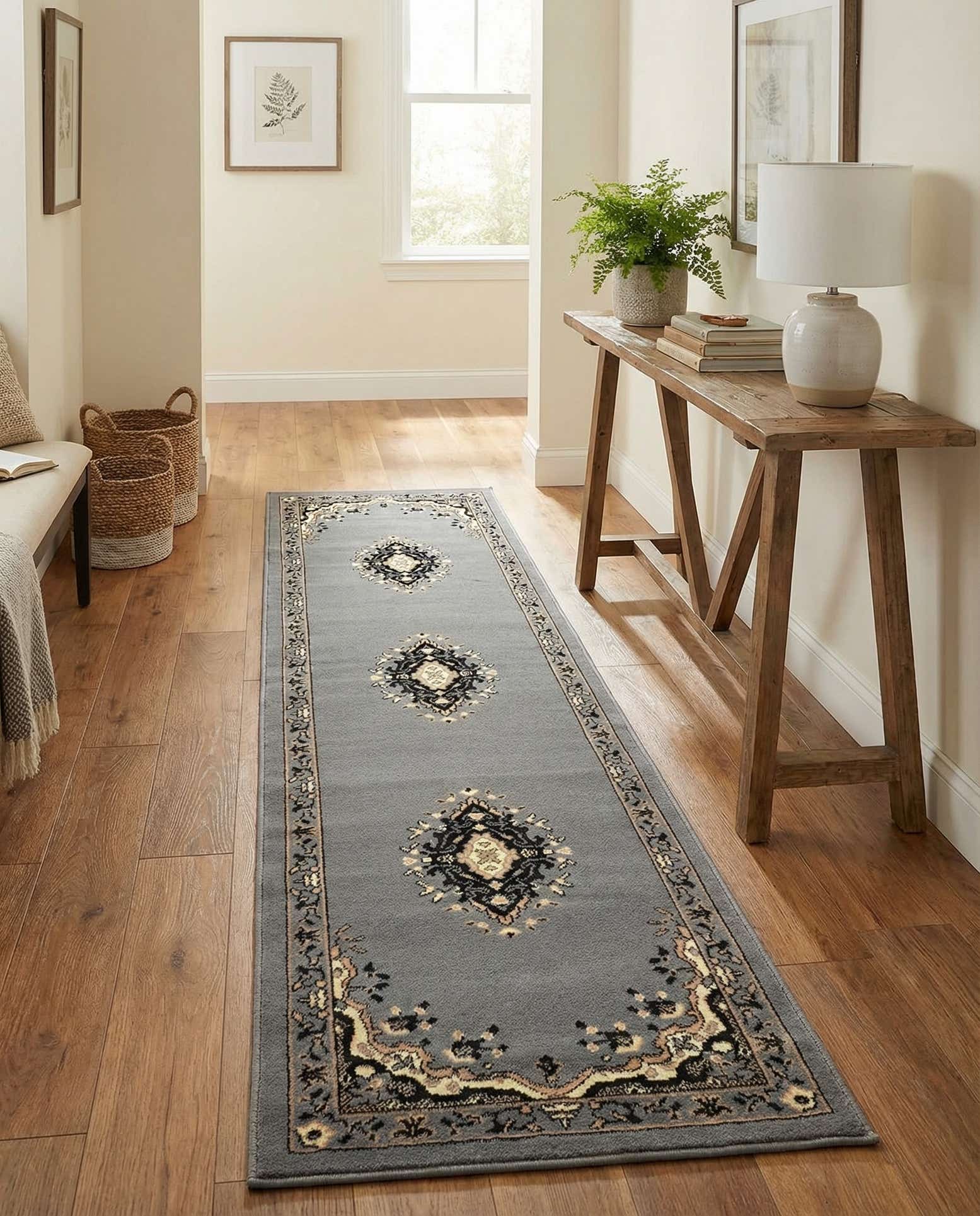 2' x 8' 2 Mashad Design Runner Rug