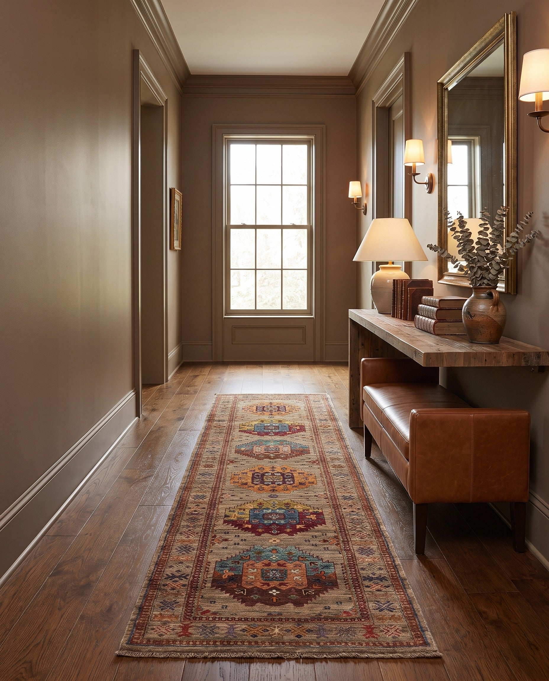 2' 8 x 9' 9 Hand Knotted Ariana Ziegler Runner Rug