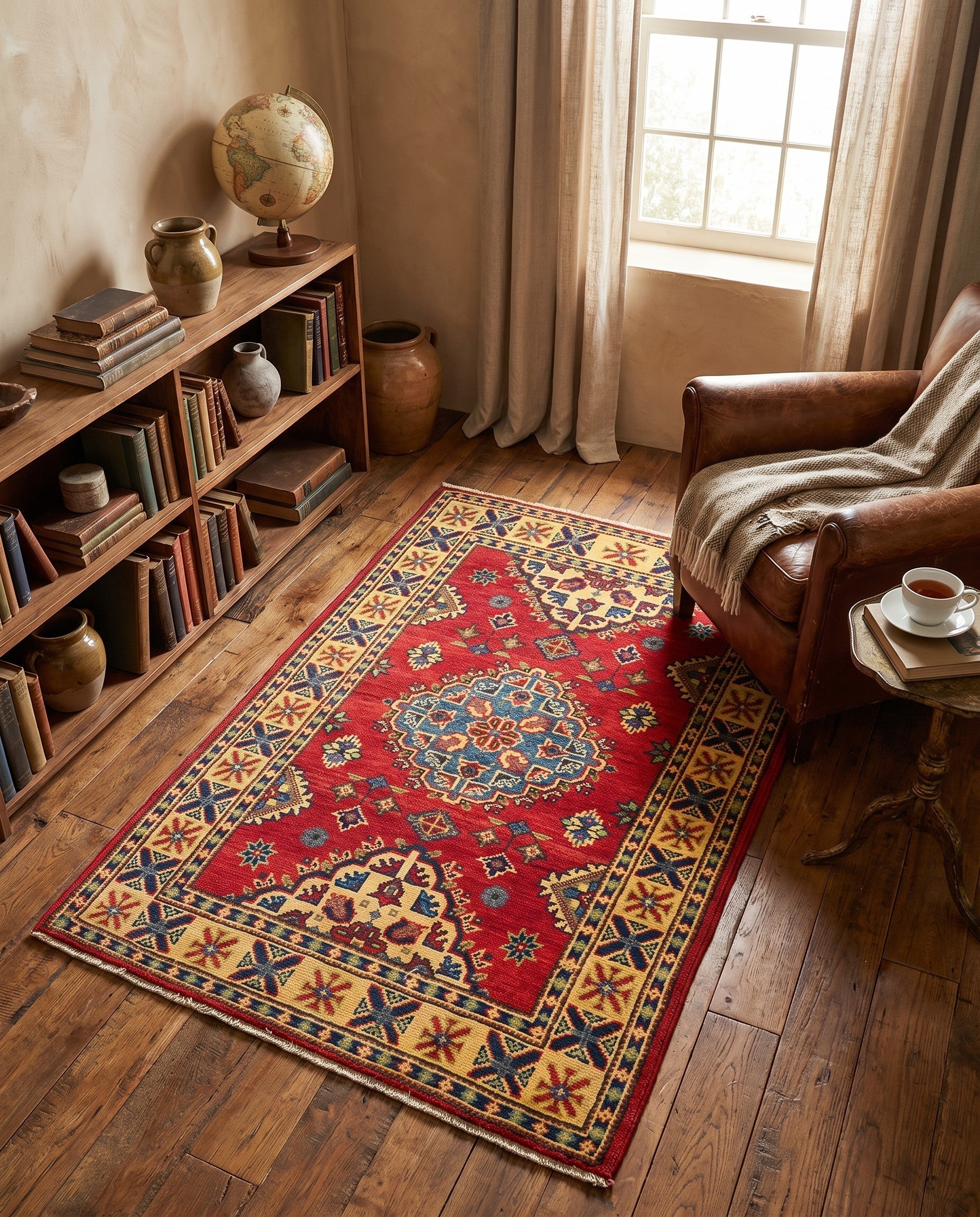 2' 8 x 4' 1 Hand Knotted Kazak Rug