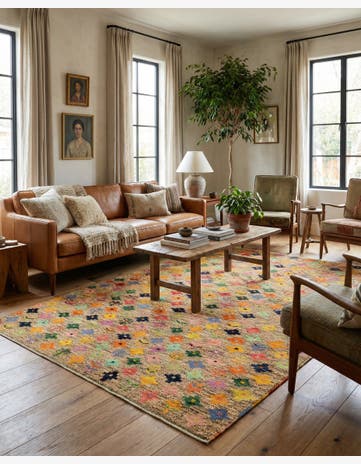 5' 8 x 8' Hand Woven Balouch Wool Rug