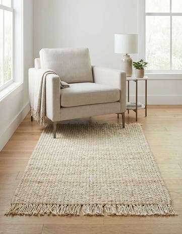 3' 1 x 5' 1 Hand Woven Chunky Jute Rug