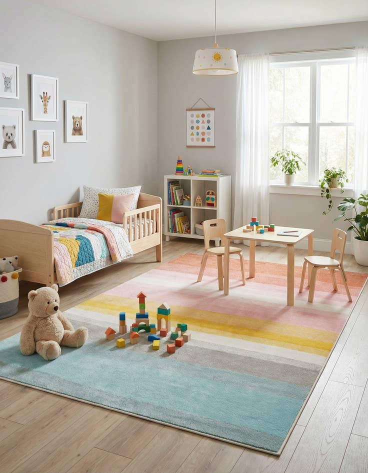 Detail image of 7' x 10' Whimsy Kids Rug