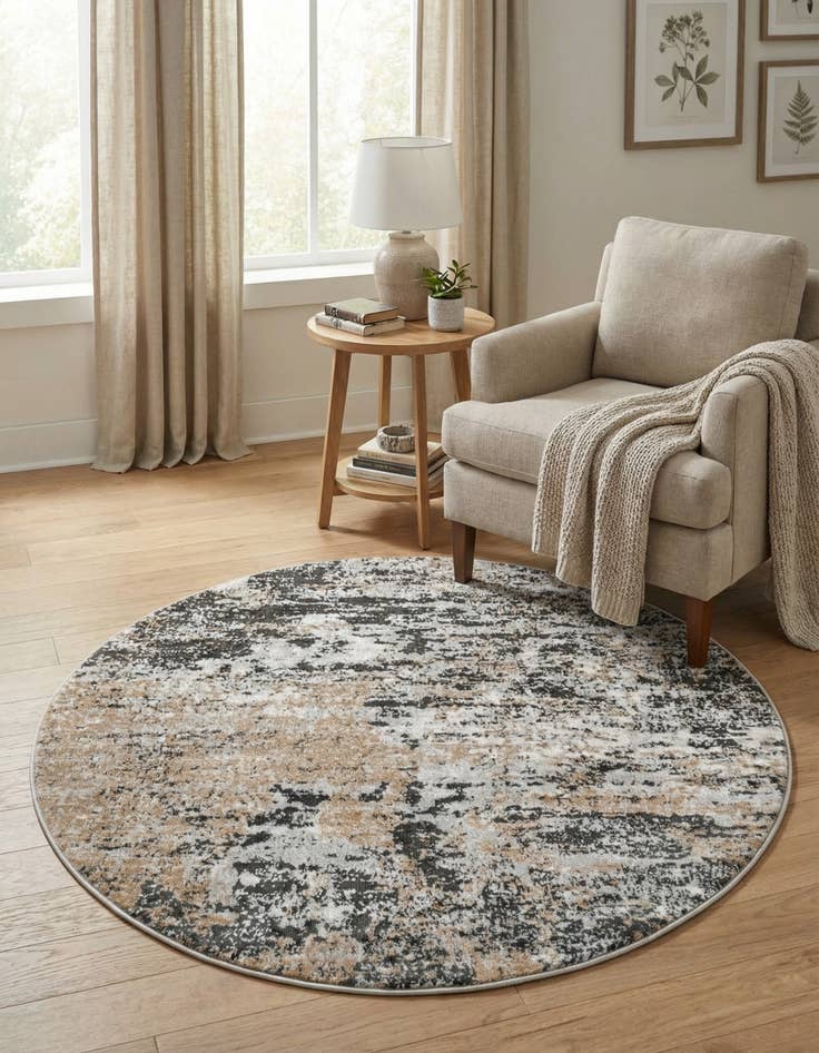 Detail image of 4' x 4' Leipzig Round Rug