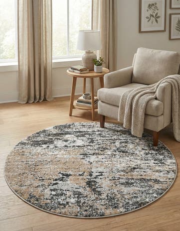 4' x 4' Leipzig Round Rug