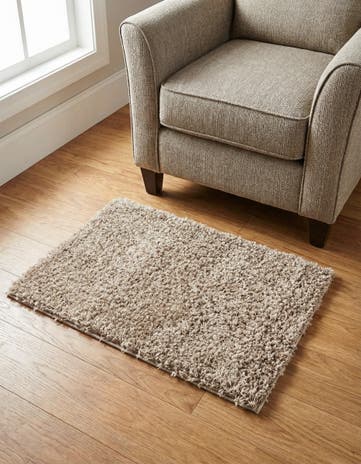 2' x 3' Solid Shag Rug