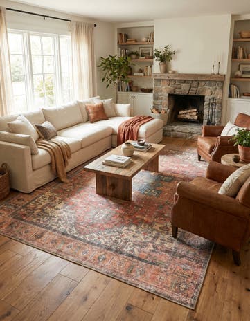 7' 10 x 11' Washable Timeless Rug