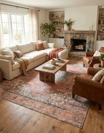 7' 10 x 11' Washable Timeless Rug