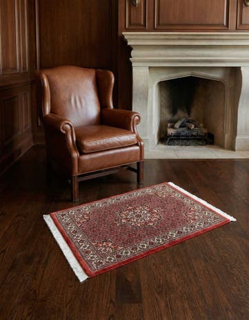 2' 11 x 4' 9 Bidjar With Silk Rug