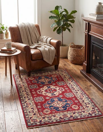 2' 8 x 3' 11 Hand Knotted Kazak Rug