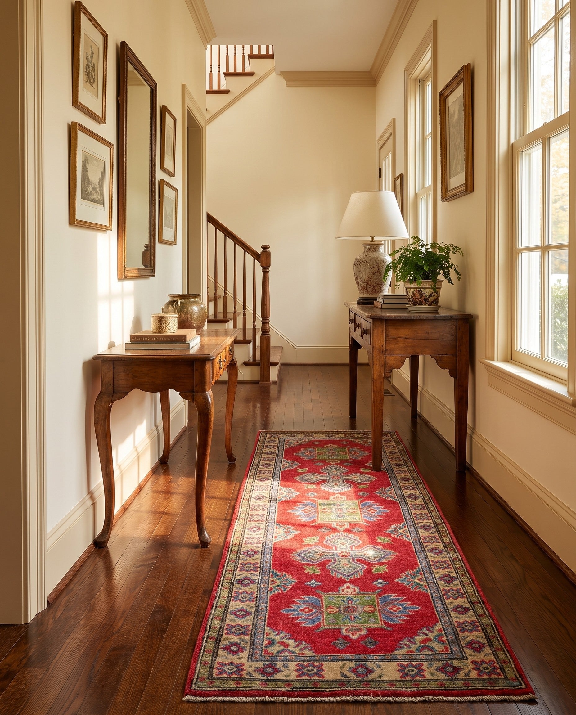 2' 2 x 5' 6 Hand Knotted Kazak Runner Rug