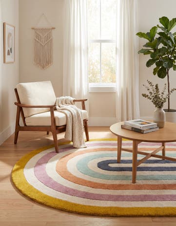 Hand Tufted Wool Oval Rug