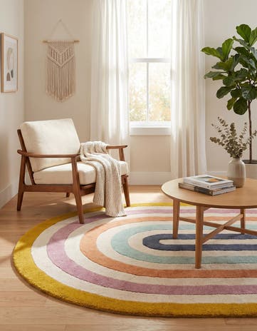 Hand Tufted Wool Oval Rug