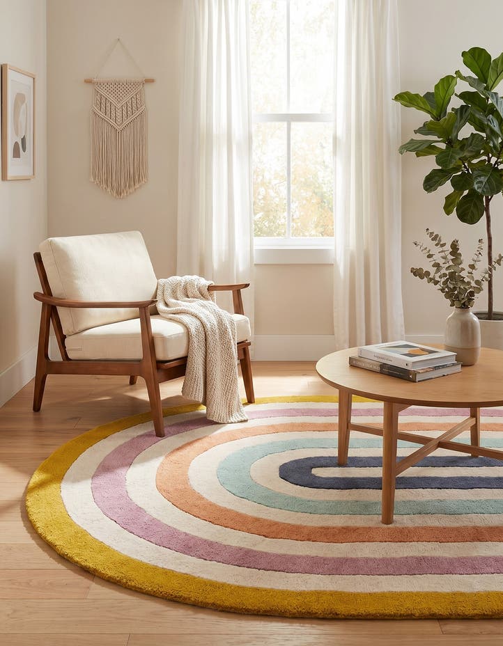 4' 1 x 6' 1 Hand Tufted Wool Oval Rug