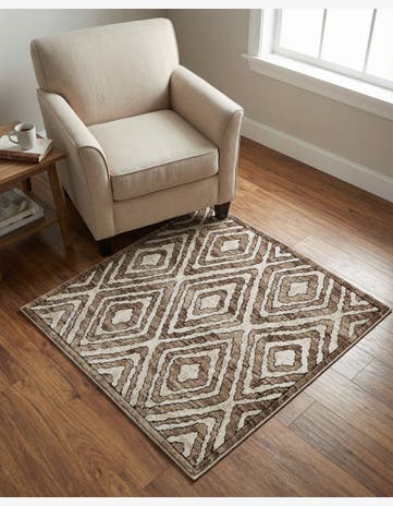 3' 3 x 3' 3 Hermitage Square Rug