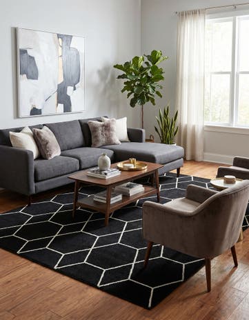 7' 10 x 10' Lattice Frieze Rug