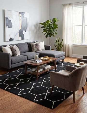 7' 10 x 10' Lattice Frieze Rug